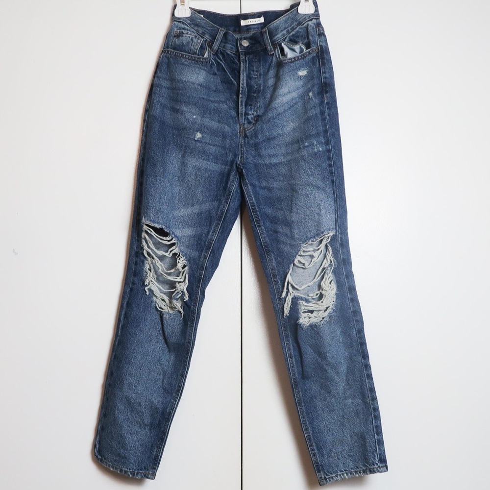 PacSun Darkwash Distressed Denim Jeans Size 27